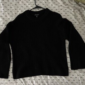 Topshop Charcoal Textured Sweater